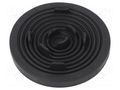 Grommet; Ømount.hole: 60mm; elastomer thermoplastic TPE; black MOREK T-RGDM60-RAL9005V0