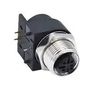SENSOR CONN, M12, 4POS, R/A RCPT, PANEL 861-D04-21SR004