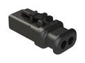 STRAIN RELIEF, 2POS, THERMOPLASTIC, BLK ATP06-2S-SR01BK.