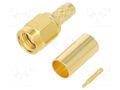 Connector: SMA; plug; male; straight; 50Ω; soldering,crimped; PTFE AMPHENOL RF 132195
