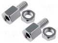 Set of screws for D-Sub; UNC 4-40; Spanner: 4.75mm NINIGI UNC4