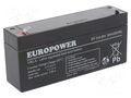 Re-battery: acid-lead; 6V; 3Ah; AGM; maintenance-free; EP EUROPOWER ACCU-EP3-6/EUR