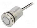 Switch: capacitive; Pos: 2; SPST-NC; 0.01A/12VDC; IP68; ON-(OFF) BULGIN BG-MC22MCSGR