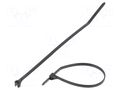 Cable tie; with a metal clasp; L: 102mm; W: 2.4mm; black; polyamide PANDUIT BT1M-C0