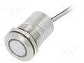 Switch: capacitive; Pos: 2; SPST-NC; 0.01A/12VDC; IP68; ON-OFF; MC BULGIN BG-MC22LCSRG