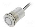 Switch: capacitive; Pos: 2; SPST-NO; 0.01A/12VDC; IP68; OFF-ON; MC BULGIN BG-MC22LOSRG