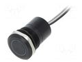 Switch: capacitive; Pos: 2; SPST-NC; 0.01A/12VDC; IP68; ON-(OFF) BULGIN BG-MC22MCBGR