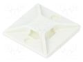 Holder; screw,self-adhesive; ABS; white; Tie width: 2.5÷4.8mm PANDUIT ABM2S-A-C