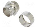 Straight terminal connector; Thread: metric,outside; brass; IP54 ANAMET EUROPE FCD/FCE40-M40-FF
