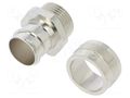 Straight terminal connector; Thread: metric,inside; brass; IP40 ANAMET EUROPE FCEN20-M20-FF