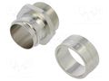 Straight terminal connector; Thread: metric,inside; brass; IP40 ANAMET EUROPE FCEN32-M32-FF