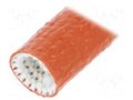 Insulating tube; fiberglass; -55÷260°C; L: 30m; Øout: 22mm; Size: 16 ANAMET EUROPE HIPROJIND-R-16-30