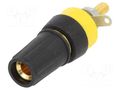 Connector: 4mm banana; socket; 15A; 250VDC; L: 42mm; black CLIFF CL15501A