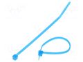 Cable tie; L: 102mm; W: 2.5mm; light-blue; TEFZEL; 80N; Ømax: 22mm PANDUIT PLT1M-C76