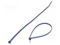 Cable tie; with metal; L: 203mm; W: 3.4mm; blue; polypropylene; 80N PANDUIT PLT2I-C186