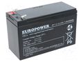 Re-battery: acid-lead; 12V; 7.2Ah; AGM; maintenance-free; EP EUROPOWER ACCU-EP7.2-12T/EUR