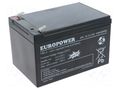 Re-battery: acid-lead; 12V; 12Ah; AGM; maintenance-free; EPL EUROPOWER ACCU-EPL12-12/EUR