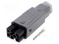 Connector: rectangular; ST; plug; female; PIN: 5; silver plated HIRSCHMANN STAK-5