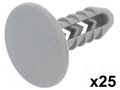 Trim clip; 25pcs; Alfa Romeo,Fiat,Lancia; OEM: 14592087; L: 25.6mm ROMIX RX-10052