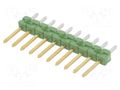 Connector: pin strips; pin header; male; PIN: 10; AMPMODU MOD II TE Connectivity 1-825433-0