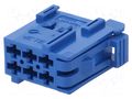Connector: automotive; plug; female; JPT; PIN: 6; for cable; blue TE Connectivity 1-965640-1