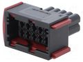 Connector: automotive; plug; female; JPT; PIN: 10; for cable; black TE Connectivity 1-967240-1