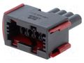 Connector: automotive; plug; female; JPT; PIN: 4; for cable; black TE Connectivity 1-963207-1