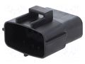 Connector: automotive; plug; male; Econoseal J-070 Mark II; black TE Connectivity 174663-2