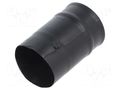 Heat shrink boot; glueless,straight; 19mm; L: 80mm; black; RAYCHEM TE Connectivity 202K153-25-0
