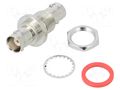Coupler; socket; BNC socket,both sides; female; straight; 50Ω; POM AMPHENOL RF 031-220G-RFX