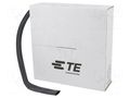 Heat shrink sleeve; glueless; 2: 1; 12.7mm; L: 6m; black; CGPT TE Connectivity CGPT-R-12.7-0