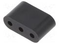 Spacer sleeve; LED; ØLED: 3mm; L: 4.8mm; black; UL94V-0; PVC DREMEC DR8GE04V80356