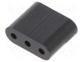 Spacer sleeve; LED; ØLED: 3mm; L: 6.4mm; black; UL94V-0; PVC DREMEC DR8GE04V80357