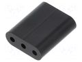 Spacer sleeve; LED; ØLED: 3mm; L: 9.5mm; black; UL94V-0; PVC DREMEC DR8GE04V80358