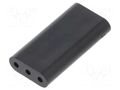 Spacer sleeve; LED; ØLED: 3mm; L: 15.9mm; black; UL94V-0; PVC DREMEC DR8GE04V80360