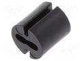 Spacer sleeve; LED; Øout: 4.8mm; ØLED: 3mm; L: 5mm; black; UL94V-0 DREMEC DR8GE04V80376