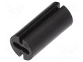Spacer sleeve; LED; Øout: 4.8mm; ØLED: 3mm; L: 10mm; black; UL94V-0 DREMEC DR8GE04V80389