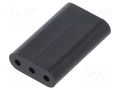 Spacer sleeve; LED; ØLED: 3mm; L: 12.7mm; black; UL94V-0; PVC DREMEC DR8GE04V80359