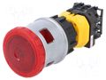 Switch: emergency stop; 30mm; Stabl.pos: 2; NC x2 + NO; red; LED IDEC XN4E-TL412Q4MR