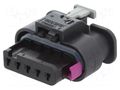 Connector: automotive; contacts; plug; female; MCON 1.2; PIN: 5 TE Connectivity 1-1718806-1