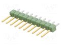 Connector: pin strips; pin header; male; PIN: 10; AMPMODU MOD II TE Connectivity 1-826629-0