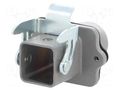 Enclosure for connectors: HDC; size 3A; Han® A; with latch; M20 HARTING 19200031120