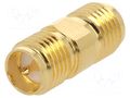 Coupler; RP-SMA male,SMA female; reverse; straight; 50Ω; PTFE AMPHENOL RF 132169RP