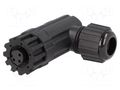 Connector: M12; plug; PIN: 4; female; 250V; angled 90°; IP67,IP68 AMPHENOL LTW 12P-04BFFB-SR7001