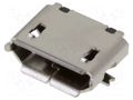 Connector: USB B micro; socket; SMT; PIN: 5; USB 2.0; gold-plated ATTEND 207A-BBA0-R