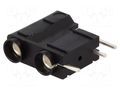 Connector: 4mm banana; socket; 10A; 250VDC; black; silver plated DELTRON 572-0100