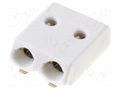 Connector: plug-in; LED Light; 2059; 3A; 320V; SMT; tinned; ways: 2 WAGO 2059-302/998-403