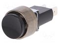 Switch: push-button; Pos: 2; SPST; 5A/24VDC; OFF-(ON); Cutout: Ø12mm SCI R13-566A2-01