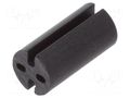 Spacer sleeve; LED; Øout: 4.8mm; ØLED: 3mm; L: 9.5mm; black; UL94V-0 DREMEC DR8GE04V80392