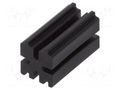 Spacer sleeve; LED; ØLED: 3mm; L: 10mm; black; UL94V-0; polyamide DREMEC DR8GE04V80514
